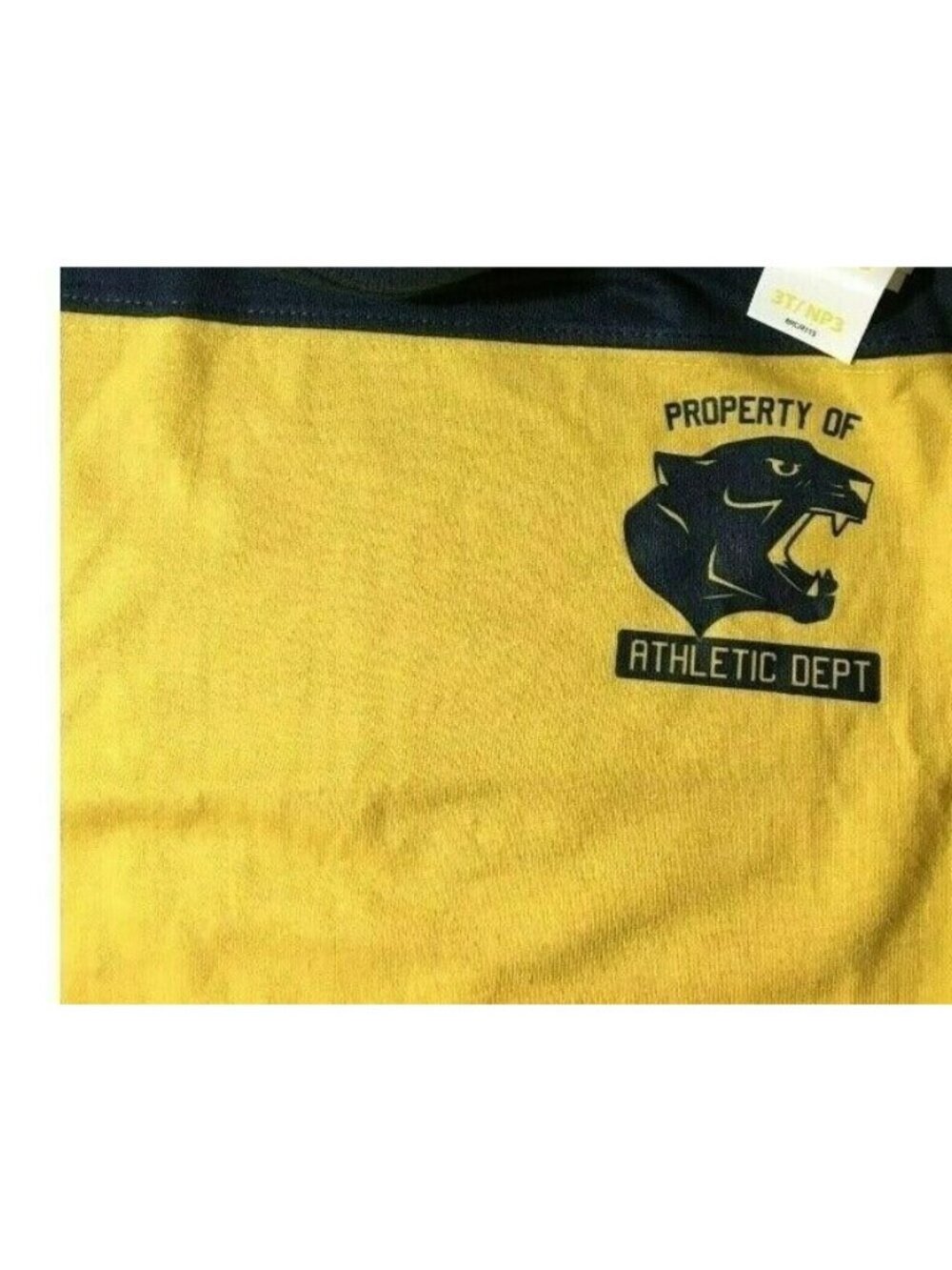 Boy Garanimals Property Athletic Dept 3T S/S Graphic Yoke Tee Shirt Yellow Black - Picture 5 of 6